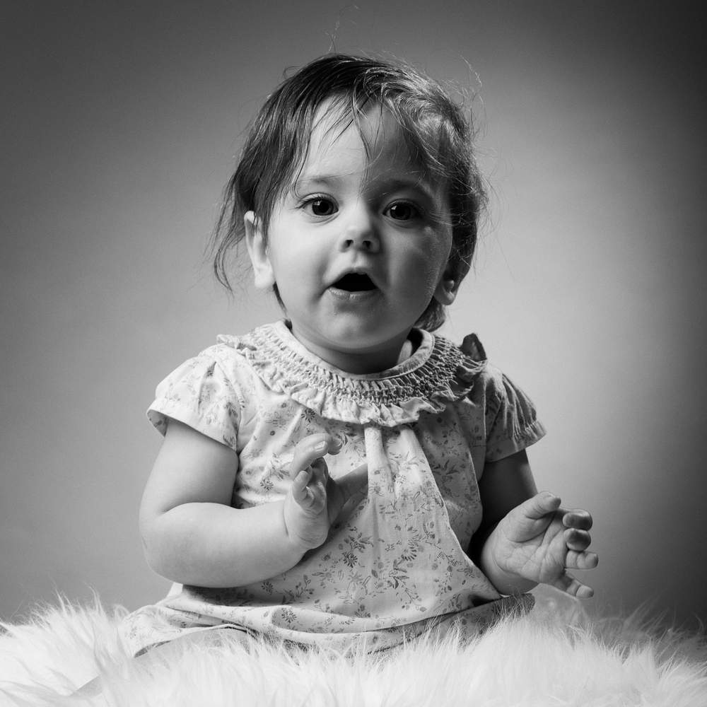 photographe nancy portrait enfant noir et blanc