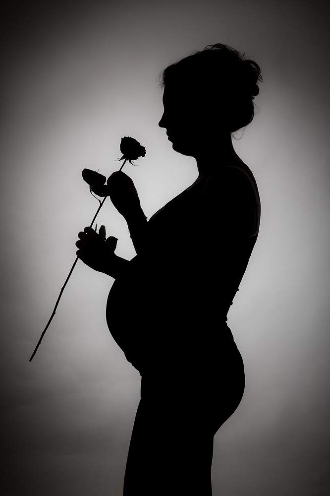 studio photographe nancy silhouette femme enceinte